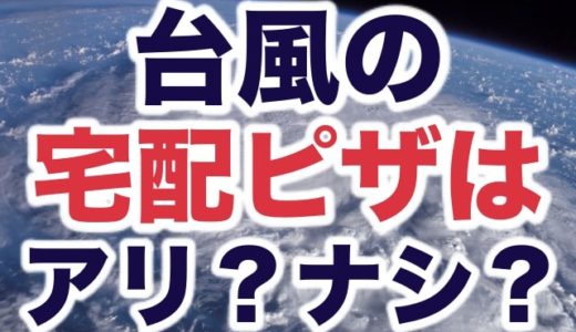 【衝撃動画】台風直撃日に宅配ピザを注文するとこうなる！配達ドライバーの被害